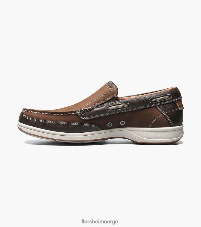 nei Florsheim menn fottøy lakeside moc toe slip på brun 08PX62362