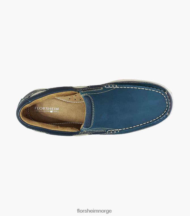 nei Florsheim menn fottøy lakeside moc toe slip på marinen 08PX62361