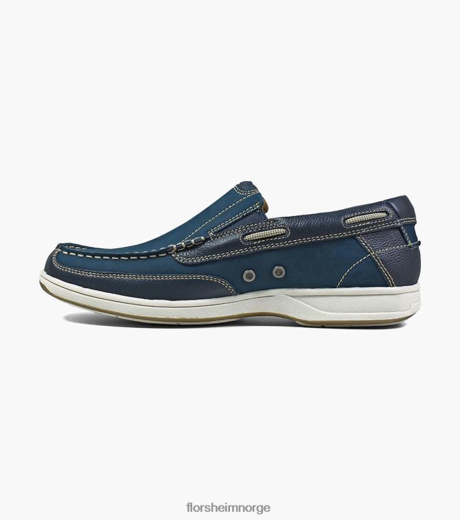nei Florsheim menn fottøy lakeside moc toe slip på marinen 08PX62361