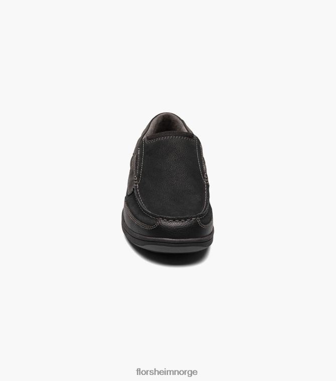nei Florsheim menn fottøy lakeside moc toe slip på svart 08PX62364