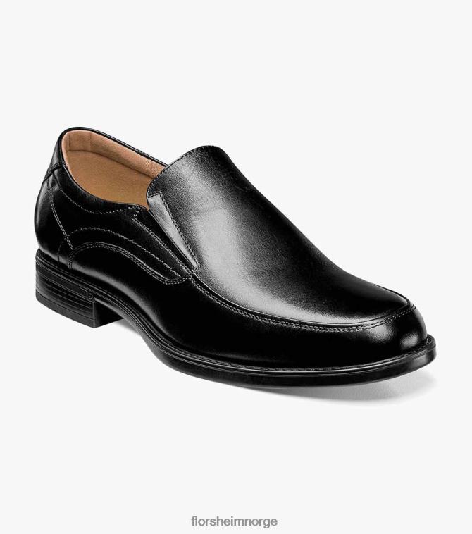 nei Florsheim menn fottøy midtown moc toe slip på svart 08PX6289