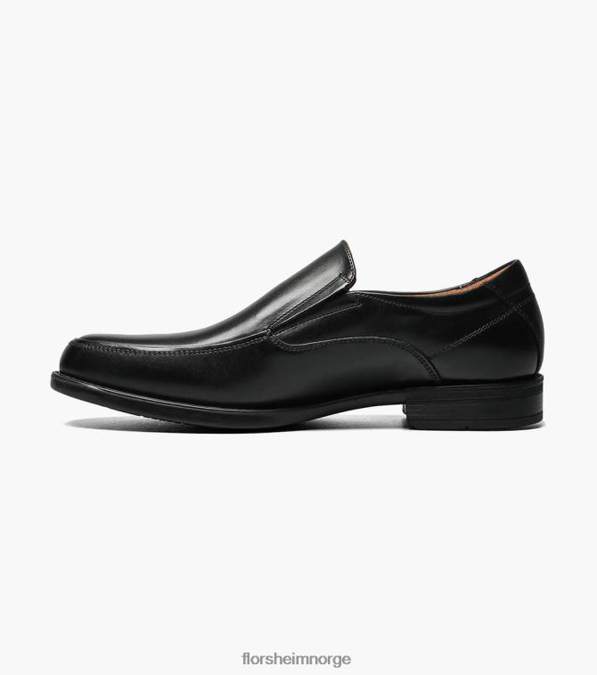 nei Florsheim menn fottøy midtown moc toe slip på svart 08PX6289