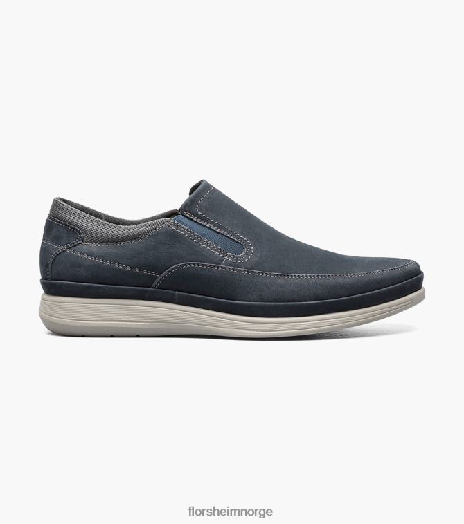 nei Florsheim menn fottøy motion moc toe slip på marineblå nubuck 08PX62327