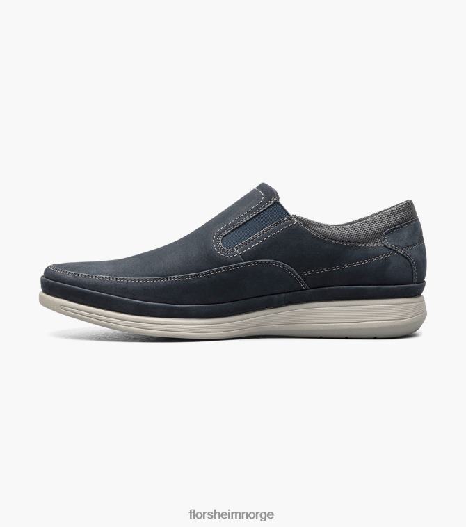 nei Florsheim menn fottøy motion moc toe slip på marineblå nubuck 08PX62327