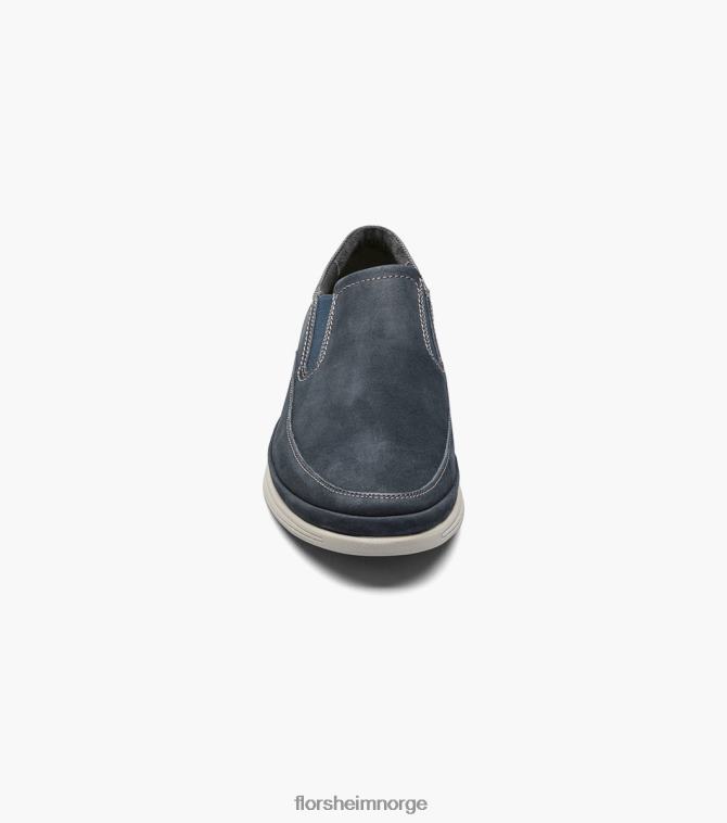 nei Florsheim menn fottøy motion moc toe slip på marineblå nubuck 08PX62327
