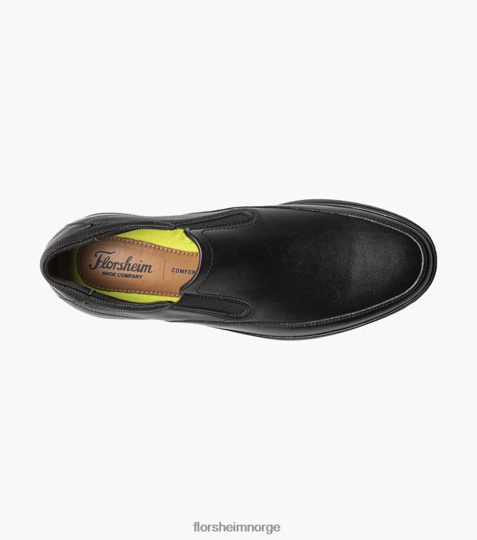 nei Florsheim menn fottøy motion moc toe slip på svart 08PX62328