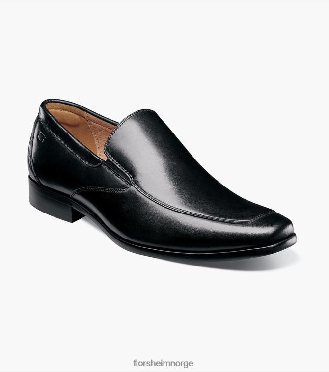 nei Florsheim menn fottøy postino 2 moc toe venetian slip on svart glatt 08PX62122