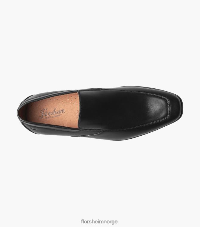 nei Florsheim menn fottøy postino 2 moc toe venetian slip on svart glatt 08PX62122