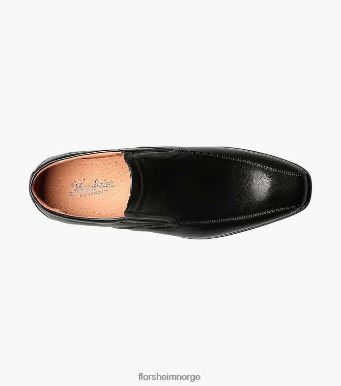 nei Florsheim menn fottøy postino 2 sykkel tå slip på svart glatt 08PX62195