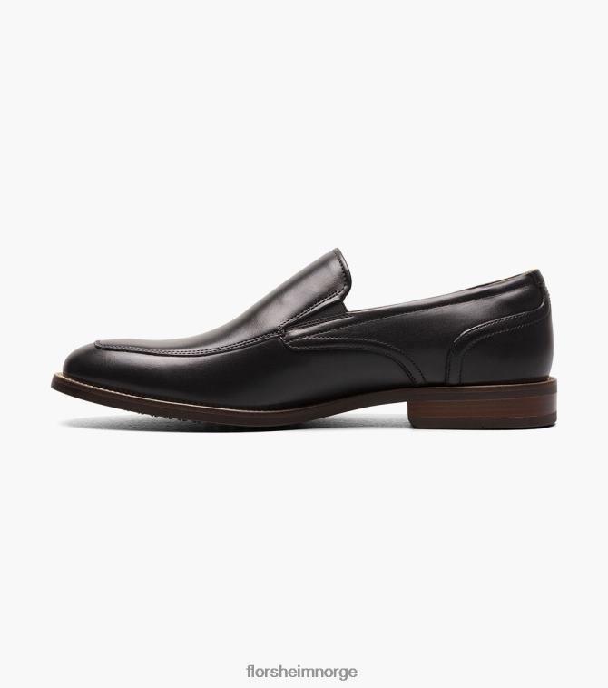nei Florsheim menn fottøy rucci moc toe slip on svart 08PX6250