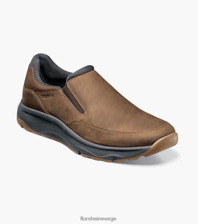 nei Florsheim menn fottøy tread lite 1 moc toe slip on brun lm 08PX62307