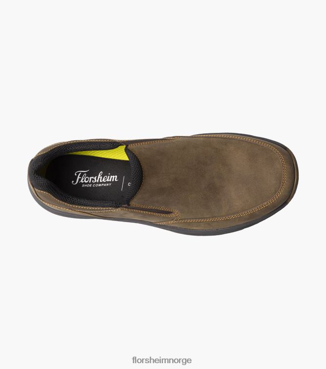 nei Florsheim menn fottøy tread lite 1 moc toe slip on brun lm 08PX62307
