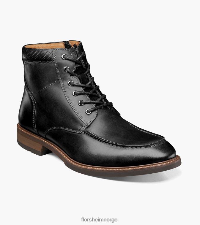 nei Florsheim menn fottøy chalet moc toe snørestøvel svart ch 08PX62166