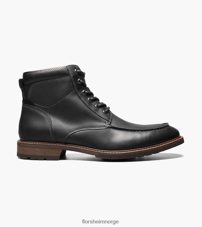 nei Florsheim menn fottøy chalet moc toe snørestøvel svart ch 08PX62166