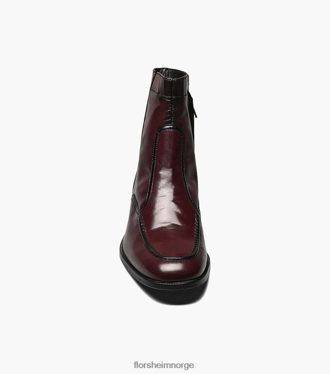 nei Florsheim menn fottøy essex moc toe glidelåsstøvel svart kirsebær 08PX62260