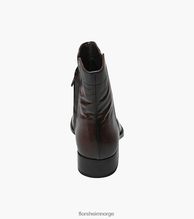 nei Florsheim menn fottøy essex moc toe glidelåsstøvel svart kirsebær 08PX62260