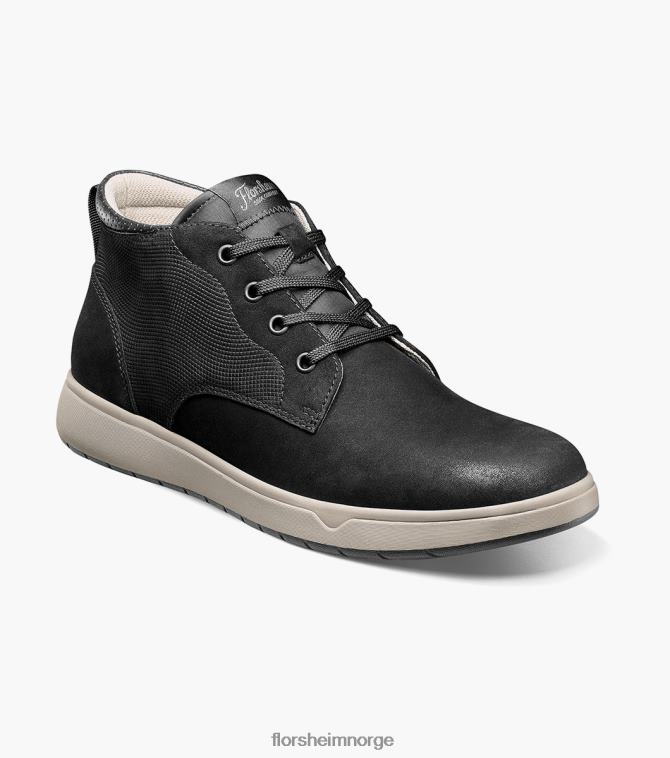 nei Florsheim menn fottøy heist 2 vanlig tå chukka støvel svart nubuck 08PX6230