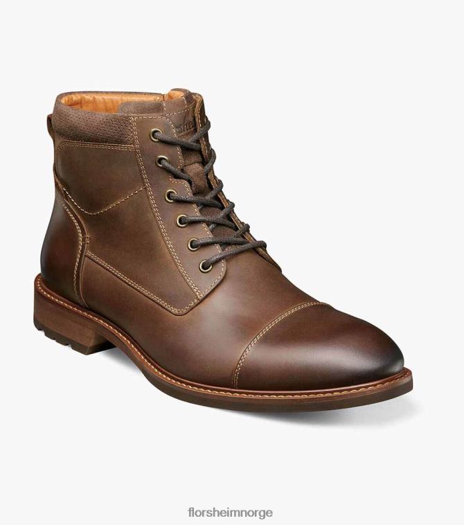nei Florsheim menn fottøy lodge cap toe blonder boot brun lm 08PX62225
