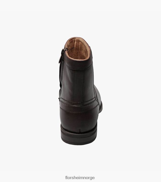 nei Florsheim menn fottøy midtown glidelåsstøvel med vanlig tå brun 08PX62205