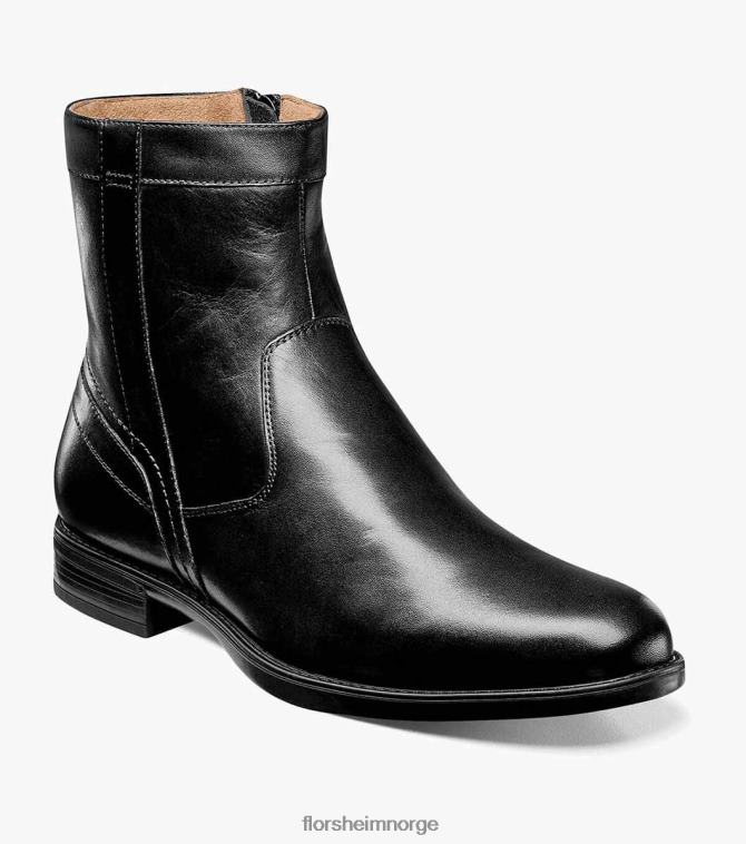 nei Florsheim menn fottøy midtown glidelåsstøvel med vanlig tå svart 08PX62204