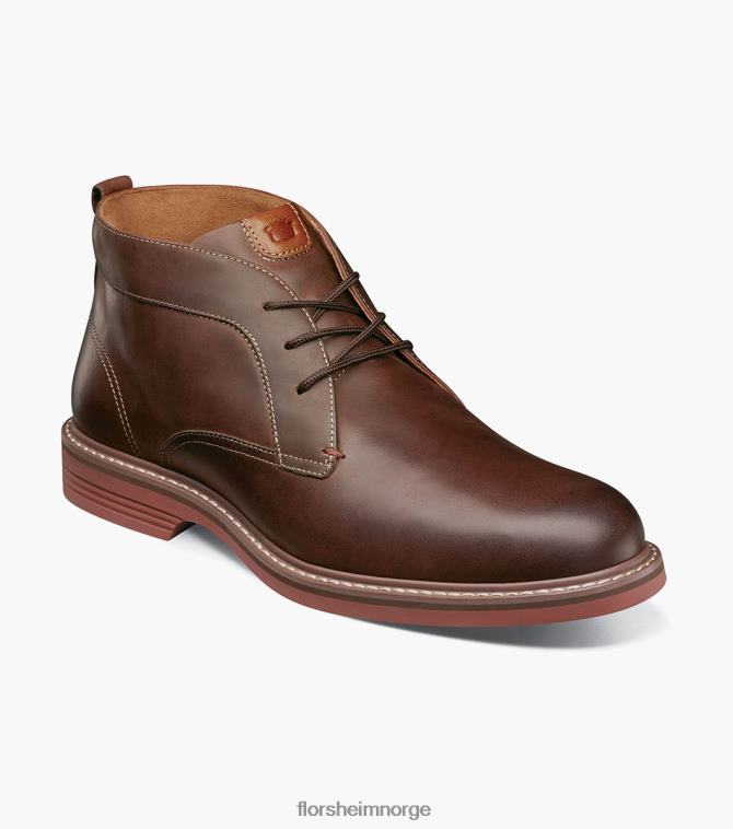 nei Florsheim menn fottøy norwalk chukka støvel med vanlig tå brun lm 08PX6276