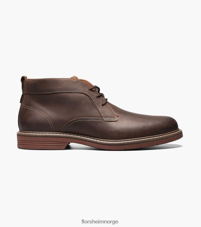 nei Florsheim menn fottøy norwalk chukka støvel med vanlig tå brun lm 08PX6276