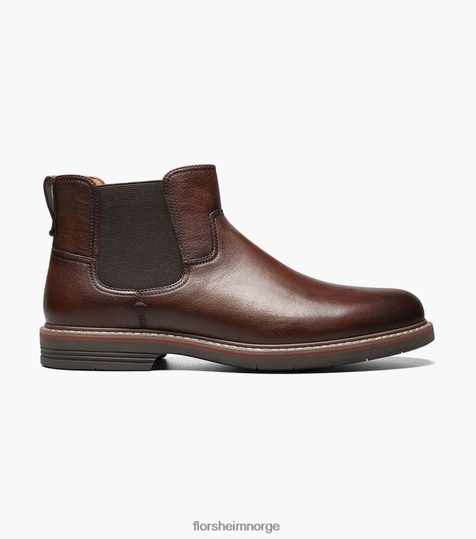 nei Florsheim menn fottøy norwalk plain toe gore støvel konjakk ramlet 08PX6277