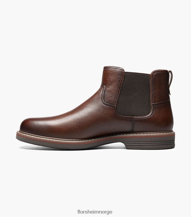 nei Florsheim menn fottøy norwalk plain toe gore støvel konjakk ramlet 08PX6277
