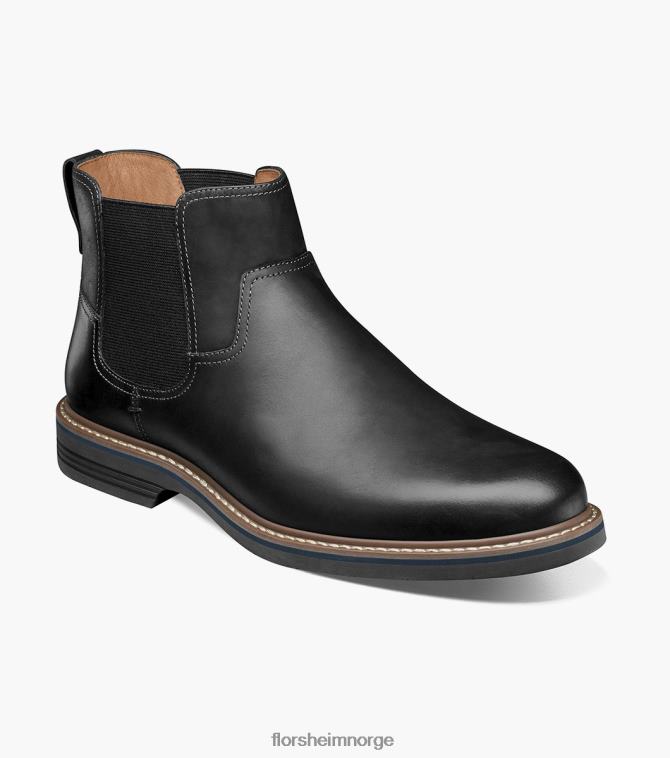 nei Florsheim menn fottøy norwalk plain toe gore støvel svart ch 08PX6278