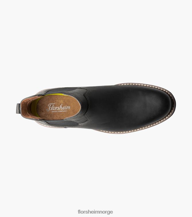 nei Florsheim menn fottøy norwalk plain toe gore støvel svart ch 08PX6278