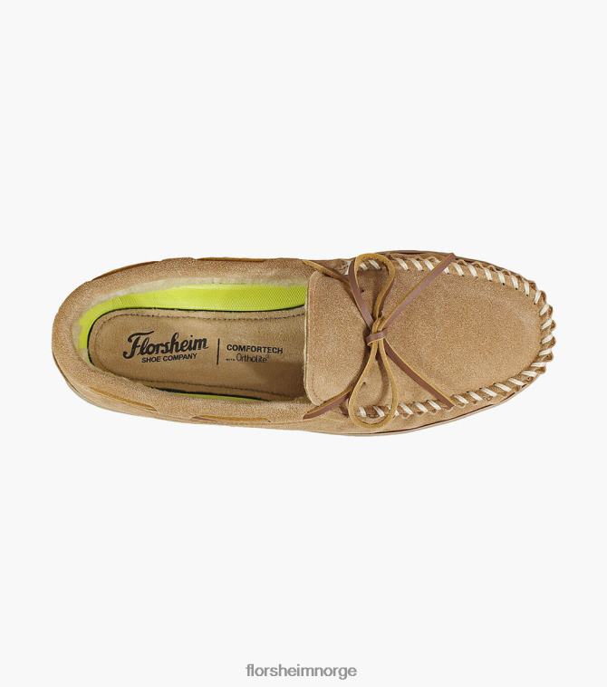 nei Florsheim menn fottøy koselig moc toe tie tøffel sand 08PX62384