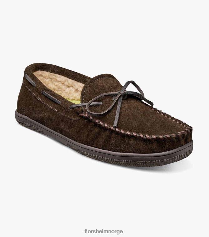nei Florsheim menn fottøy koselig moc toe tie tøffel sjokolade 08PX62383