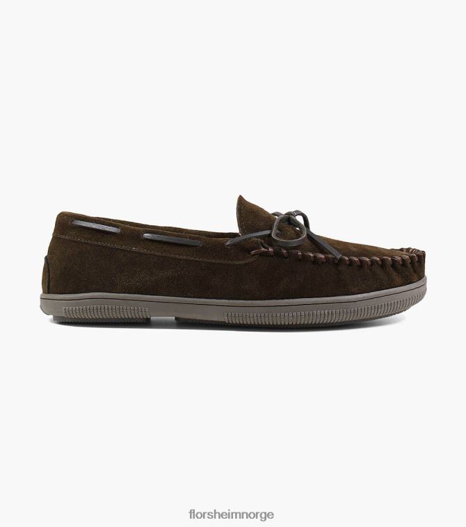 nei Florsheim menn fottøy koselig moc toe tie tøffel sjokolade 08PX62383