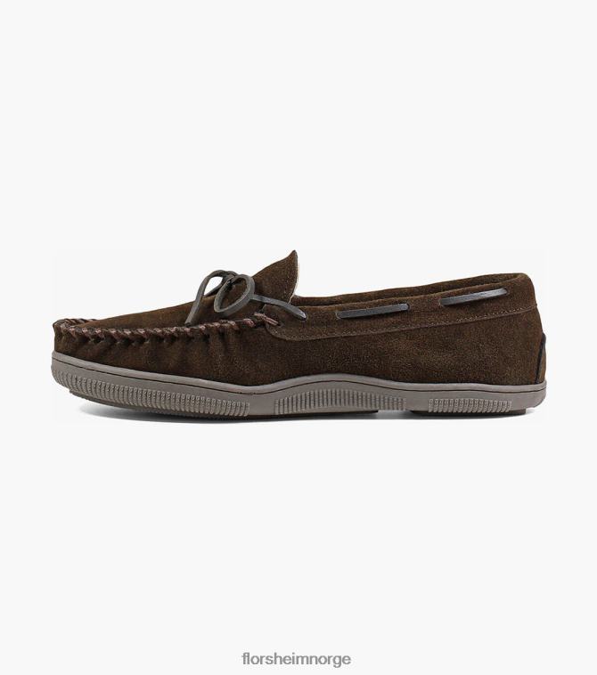 nei Florsheim menn fottøy koselig moc toe tie tøffel sjokolade 08PX62383