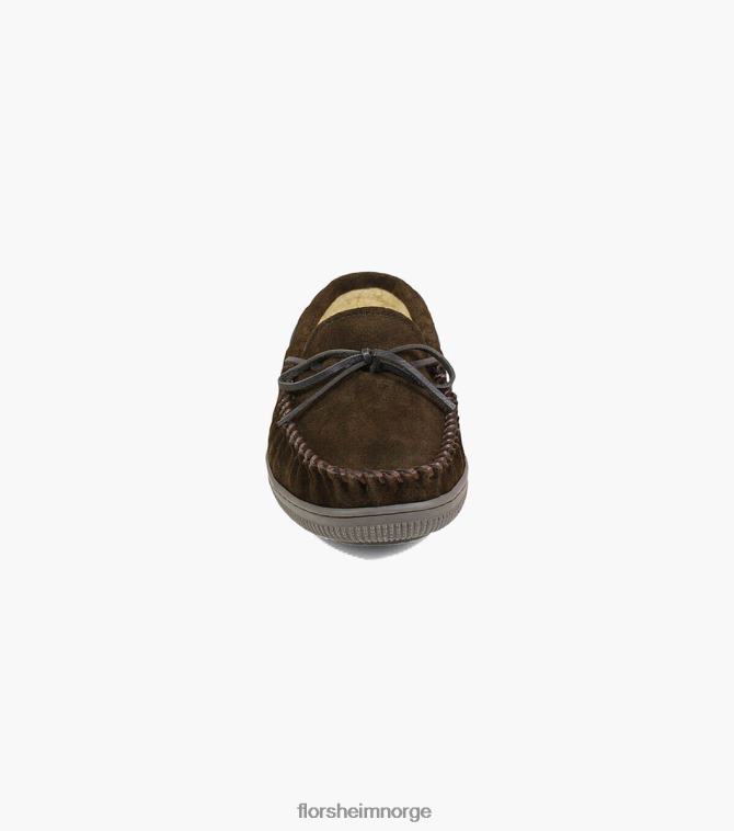 nei Florsheim menn fottøy koselig moc toe tie tøffel sjokolade 08PX62383