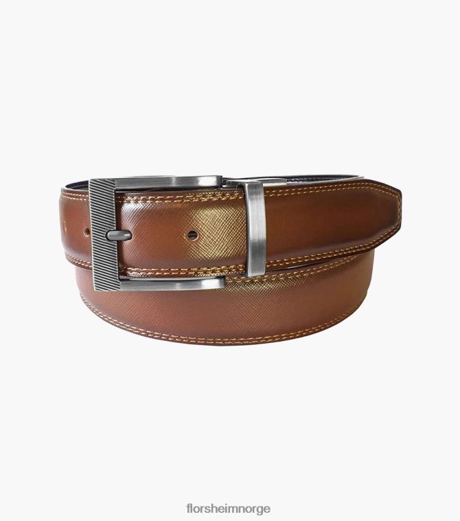 nei Florsheim unisex tilbehør perrion reversibelt belte konjakk 08PX62515