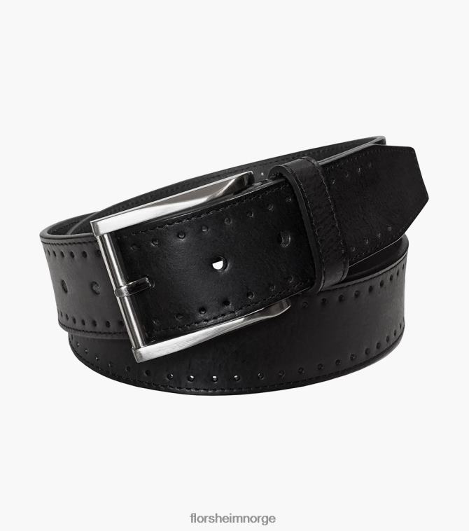 nei Florsheim unisex tilbehør vallon belte i ekte skinn svart 08PX62547