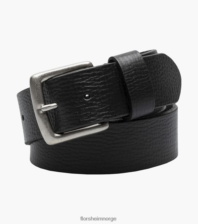 nei Florsheim unisex tilbehør wyatt belte i ekte skinn svart 08PX62538