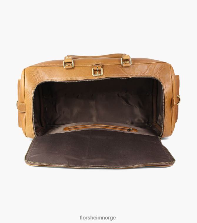 nei Florsheim unisex tilbehør candemir reiseveske i ekte skinn konjakk 08PX62629