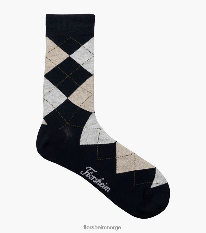 nei Florsheim unisex tilbehør argyle crew dress sokker marinen 08PX62578