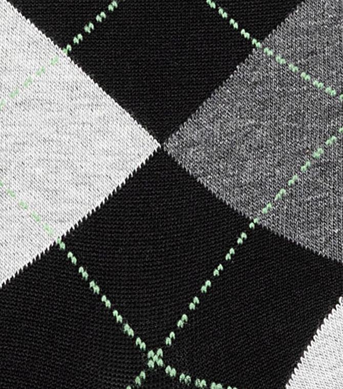 nei Florsheim unisex tilbehør argyle crew dress sokker svart 08PX62580