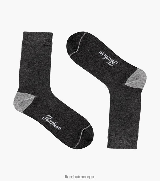 nei Florsheim unisex tilbehør bambus flat mannskap kjole sokker kull 08PX62569