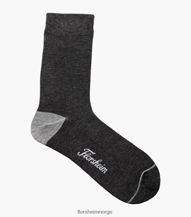 nei Florsheim unisex tilbehør bambus flat mannskap kjole sokker kull 08PX62569