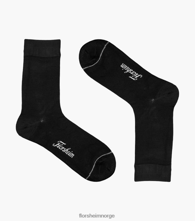 nei Florsheim unisex tilbehør bambus flat mannskap kjole sokker svart 08PX62570