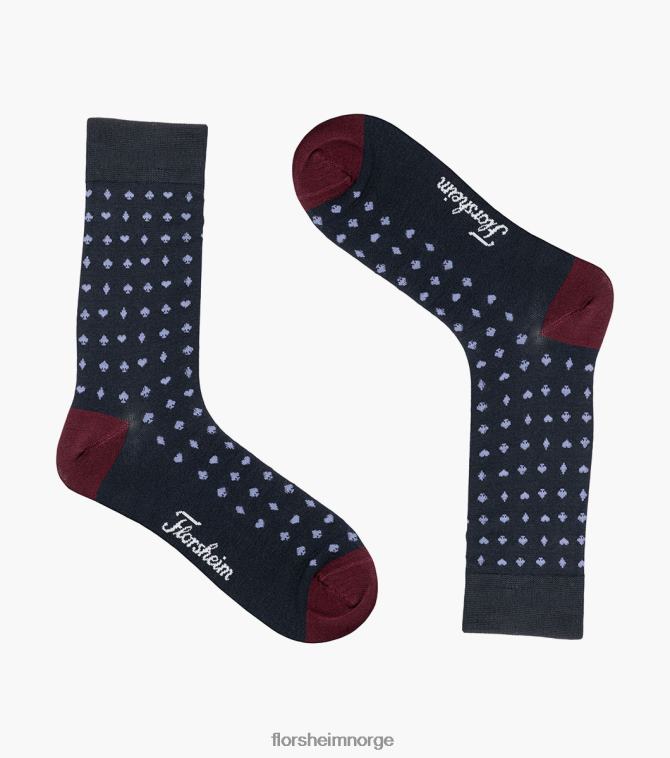nei Florsheim unisex tilbehør poker crew dress sokker marinen 08PX62562