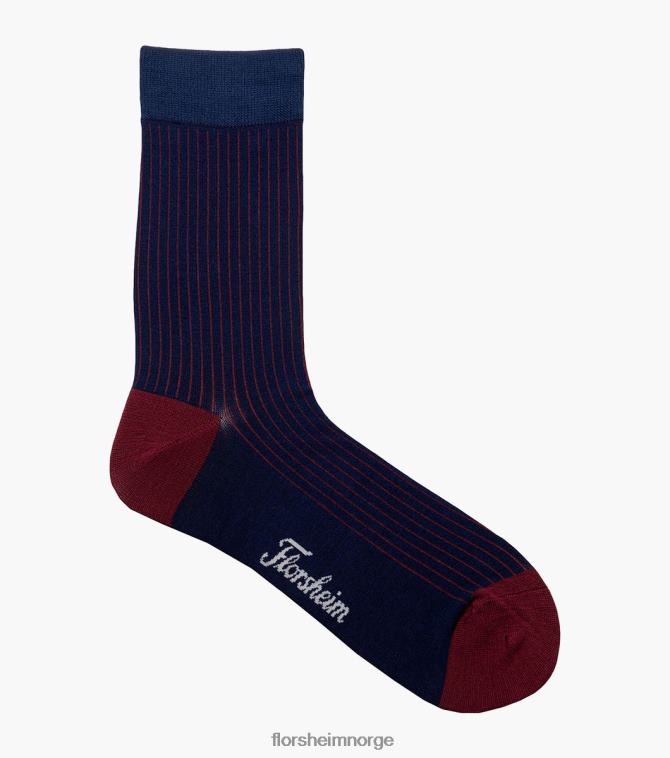nei Florsheim unisex tilbehør ribbestrikkede crew dress sokker marinen 08PX62577