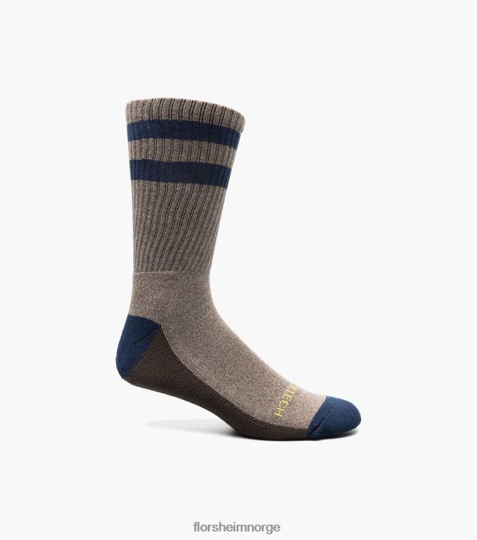 nei Florsheim unisex tilbehør sports-marled crew-sokker brun 08PX62584