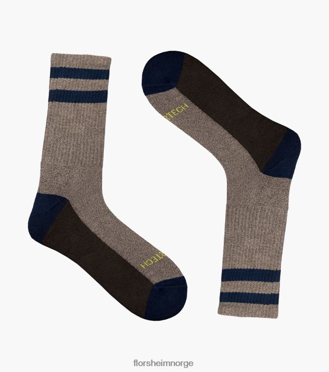 nei Florsheim unisex tilbehør sports-marled crew-sokker brun 08PX62584